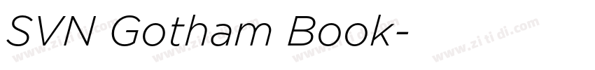 SVN Gotham Book字体转换